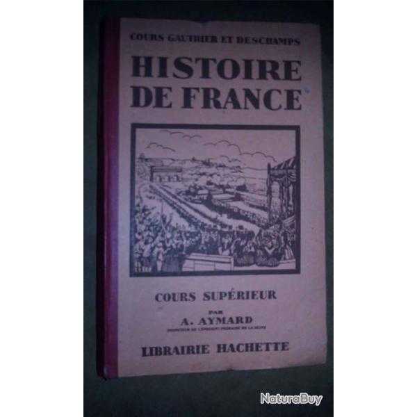 Livre ancien D'histoire de France cours suprieur