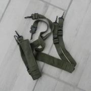Brelage En Cuir Réglementaire Armée Française - 11 Trous (après-guerre)