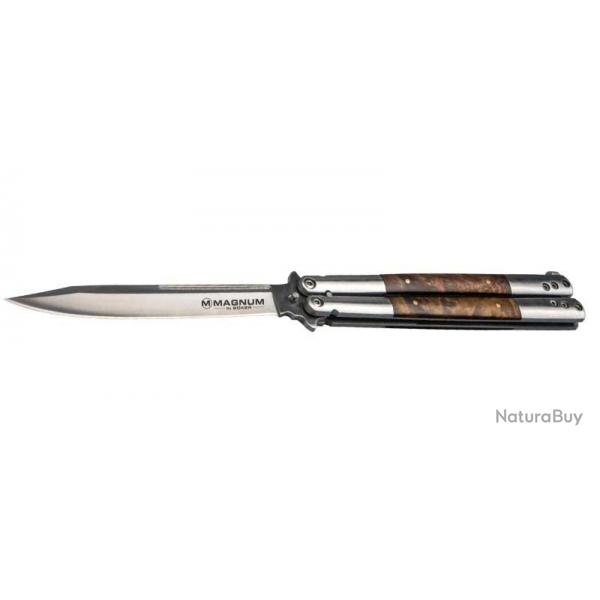 BOKER MAGNUM - 06EX405 - BALISONG WOOD LARGE