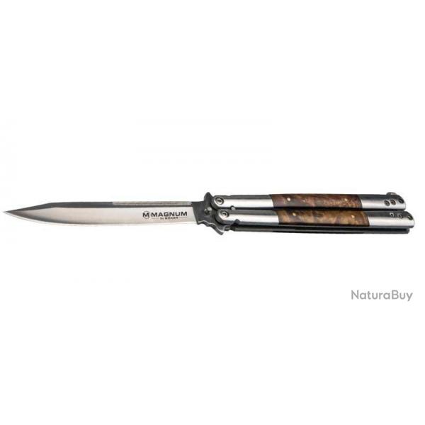 BOKER MAGNUM - 06EX405 - BALISONG WOOD LARGE