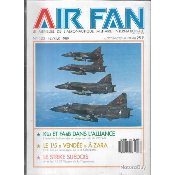 air fan 123. mensuel de l'aronautique militaire internationale aviation belge et hollandaise otan