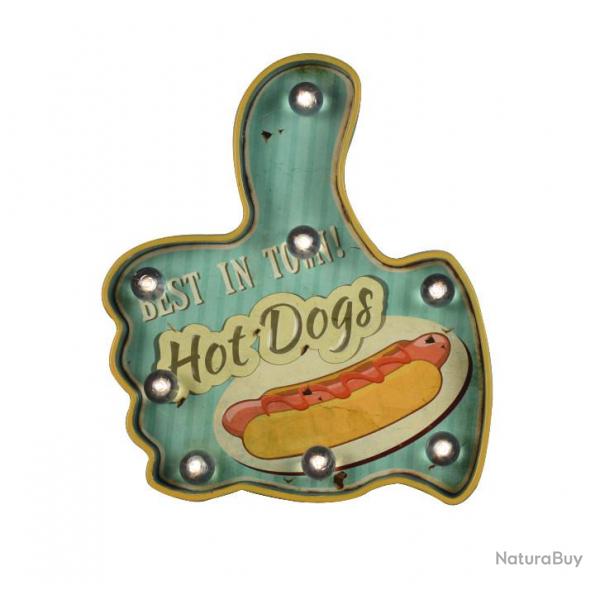 Enseigne vintage 3D  Led / Hot Dogs