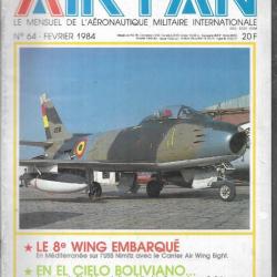 air fan n°64. aéronautique militaire internationale,mcdonnell f2h banshee, 8e wing embarqué