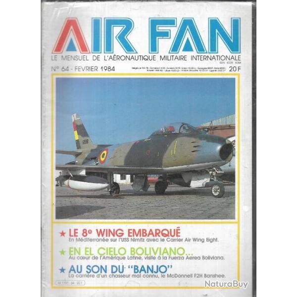 air fan n64. aronautique militaire internationale,mcdonnell f2h banshee, 8e wing embarqu