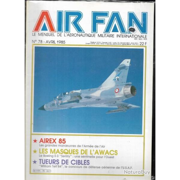 air fan 78 aronautique militaire internationale ,BOEING E-3 sentry ,william tell 84