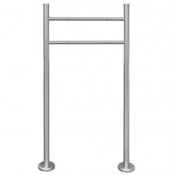 Support en acier inoxydable pour boîte aux lettres 120 x 50 cm 1002001