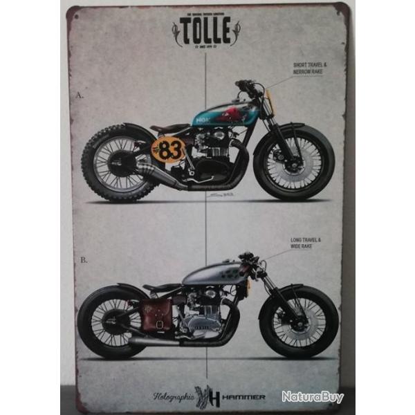 Rare plaque tle moto TOLLE original SWEDISH since 79 style EMAIL 20X30 VINTAGE