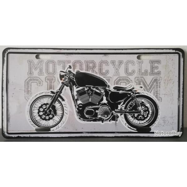 Rare plaque tle HARLEY MOTORCYCLE CUSTOM style EMAIL 15X30 VINTAGE ROUTE 66 USA