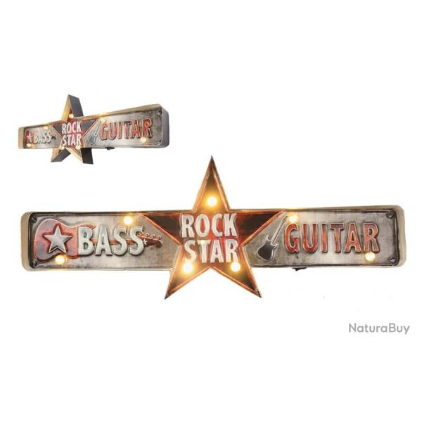 Enseigne vintage 3D  Led  offrir / Rock Star