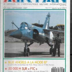 air fan n°106 . revue de l'aviation , blue angels us navy f-18a hornet, police montée canadienne