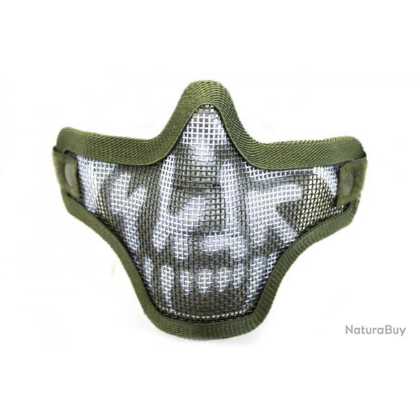 ( Bas de masque grillage shield skull - Vert)Bas de masque grillage shield skull - Vert