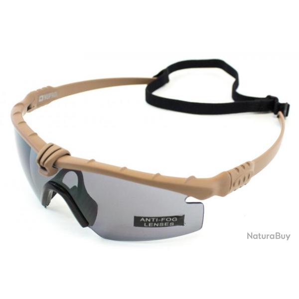 ( Lunettes Battle Pro Thermal Tan/Smoke - Nuprol)Lunettes Battle Pro Thermal Tan/Smoke - Nuprol