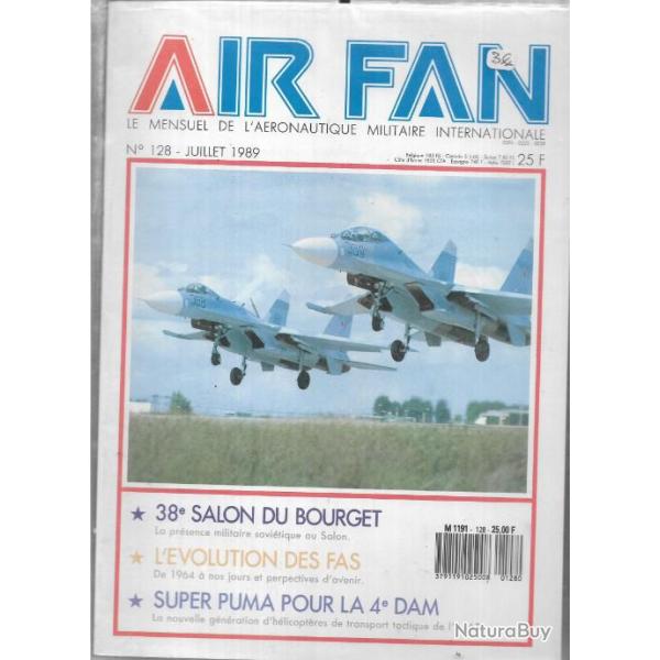 air fan 128 . revue de l'aviation , super puma pour la 4e dam, 38e salon du bourget , volution fa