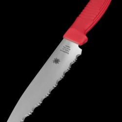 Couteau de Cuisine Spyderco Paring Knife Spyderedge Acier Carbone MBS-26 Serrated Japan SCK05SRD