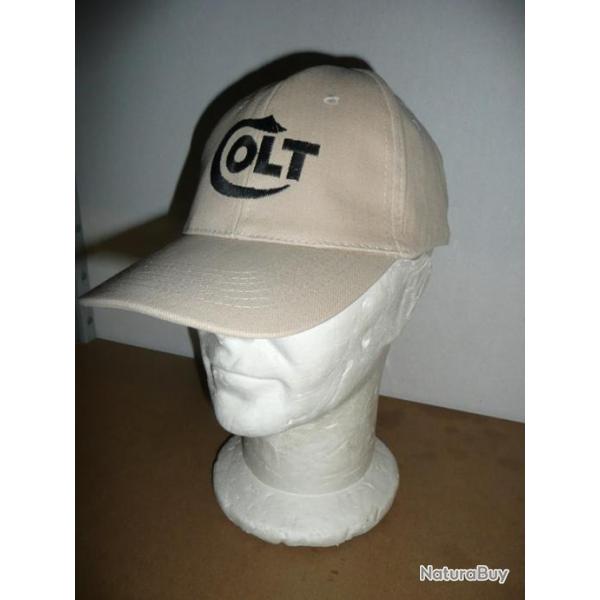 Casquette beige COLT ( 1911 45 ACP 11,43 mn frontier walker peacemaker army navy AIRSOFT PAINTBALL