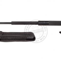 Matraque télescopique rigide noire - Nylon 55 cm