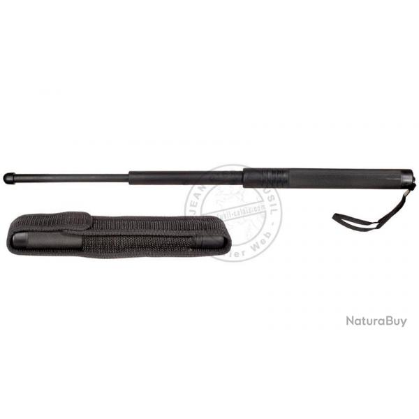 Matraque tlescopique rigide noire - Nylon 55 cm
