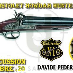 Pistolet Howdah Hunter à percussion HOWDAH HUNTER à canon lisse - Calibre 20