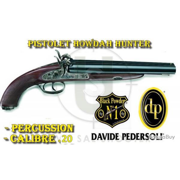 Pistolet Howdah Hunter  percussion HOWDAH HUNTER  canon lisse - Calibre 20