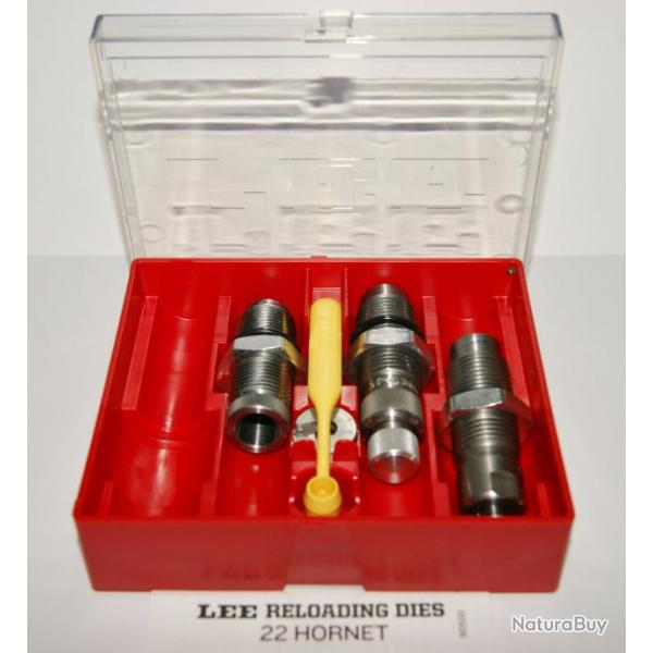 JEU DE  3 OUTILS - LEE - CAL 22 HORNET (en stock)