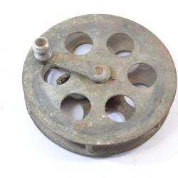 Ancien moulinet bobine de mètre ruban, idéal bricolage telephone telegraphiste militaire cerf volant