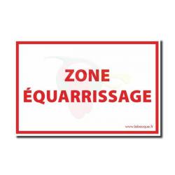 Panneau "Zone Equarrissage"