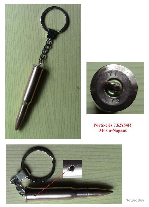 Pistolet Sans Balle En 5 Lettres Porte clé ou balles de calibre 7.62x54R Mosin Nagant - Porte-clés (5327697)