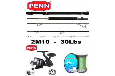 Pack pêche Bateau Voyage Penn, Canne Régiment II Travel Boat PENN INTER 50lbs et PENN SENATOR 60 Ensembles Traine