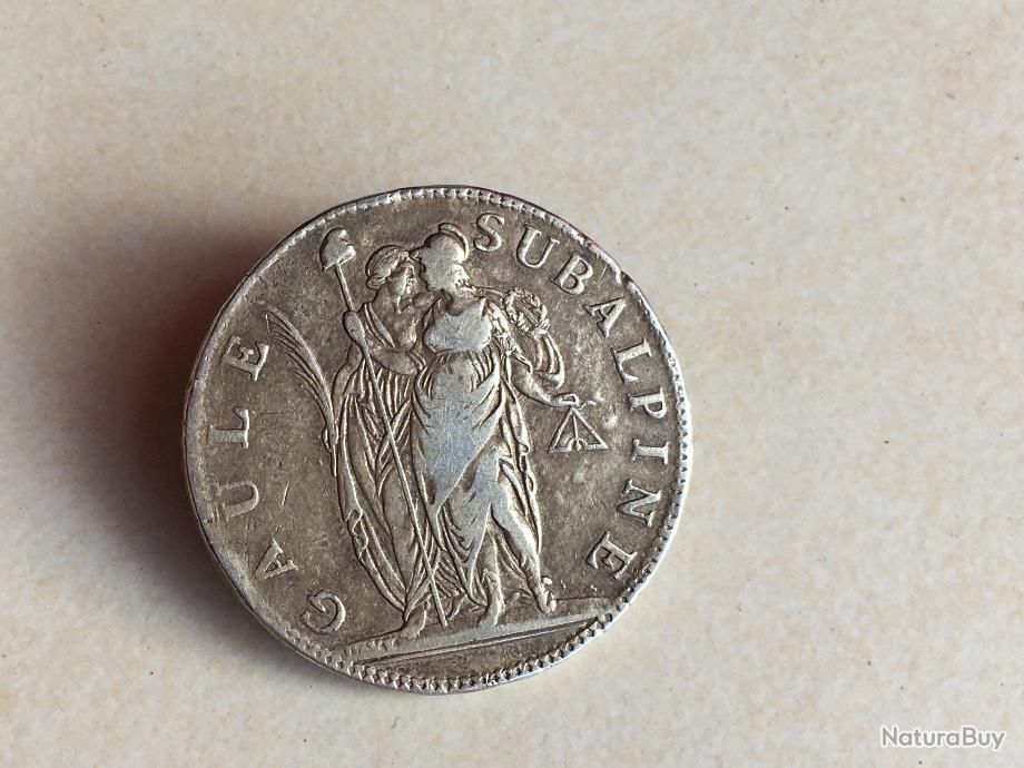 Piece Argent Montee Broche 5francs An 10 Medailles Decorations Ordres 5336212