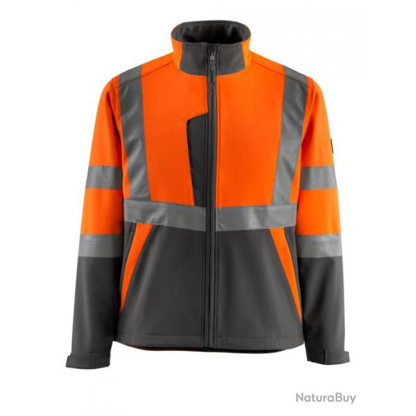 Veste softshell polaire MASCOT KIAMA 15902-253 S Hi-vis orange/Anthracite