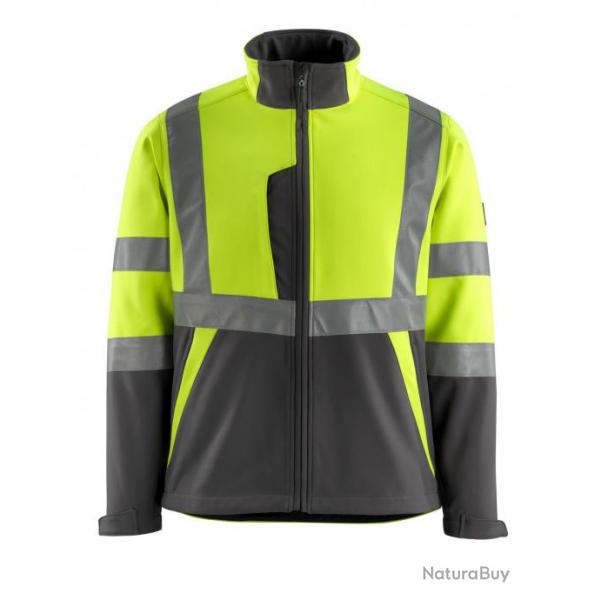 Veste softshell polaire MASCOT KIAMA 15902-253 S Hi-vis jaune/Anthracite