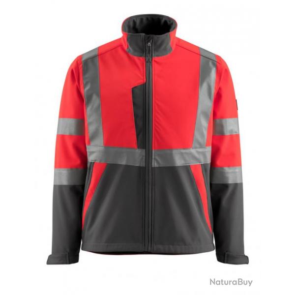 Veste softshell polaire MASCOT KIAMA 15902-253 M Hi-vis rouge/Anthracite