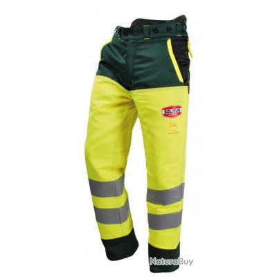 Pantalon anti coupures type A classe 1 haute visibilité SOLIDUR GLOW HVPA HVPAOR Jaune