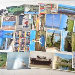 Lot cartes postales Normandie, anniversaires du débarquement, St Mère l'Eglise, Arromanche...(lot A)
