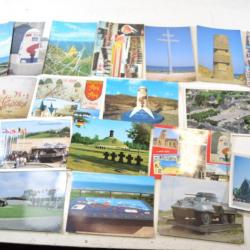 Lot cartes postales Normandie, anniversaires du débarquement, St Mère l'Eglise, Arromanche...(lot C)