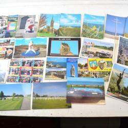Lot cartes postales Normandie, anniversaires du débarquement, St Mère l'Eglise, Arromanche...(lot K)