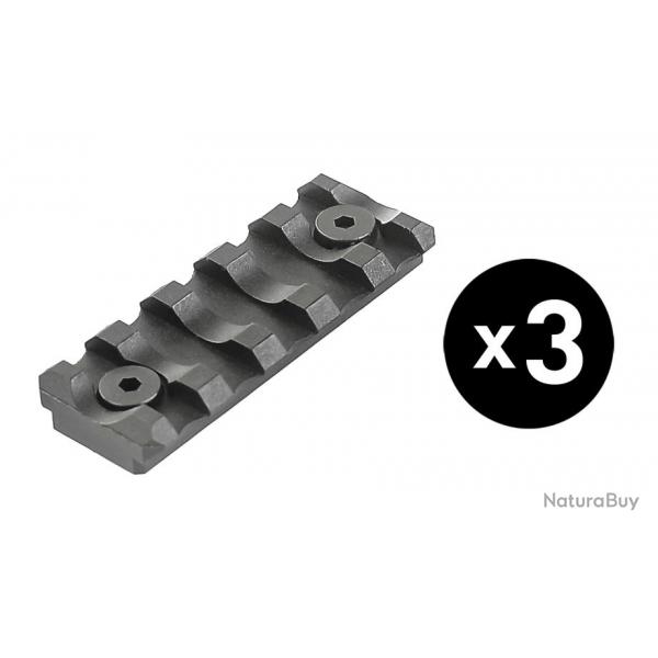 ( Pack 3 rails Keymod 5 slots)Pack 3 rails Keymod 5 slots