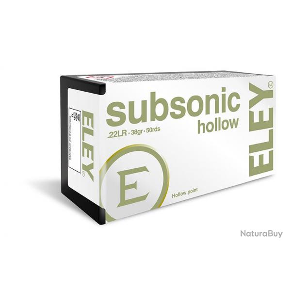 ( 22 Lr ELEY Subsonic HP)Cartouches Eley Subsonic Hollow point  cal .22LR