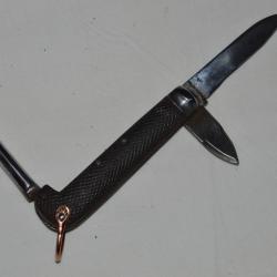 COUTEAU MILITAIRE PLIANT ANGLAIS MULTI FONCTION -2° GUERRE MONDIALE-ENGLISH FOLDING KNIFE 2°WW