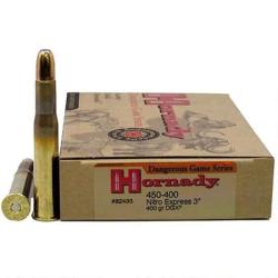Cartouches HORNADY 450-400 Nitro Express 3" 400 gr DGS