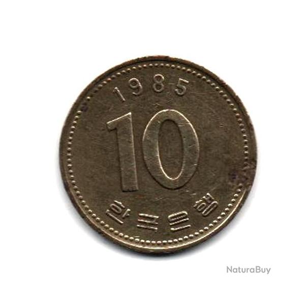 Pice de Monnaie COREE DU SUD Pices de 10 WON 1985