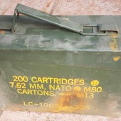 2 Caisses à munitions cal 30 M19A1