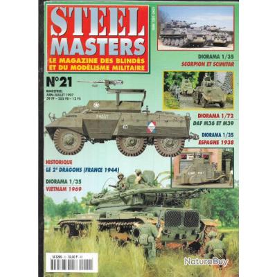Revue Steel Masters N°37 - Sujets : Merkava, M4A2 à Iwo Jima, Sahariana AS 42 - Occasion