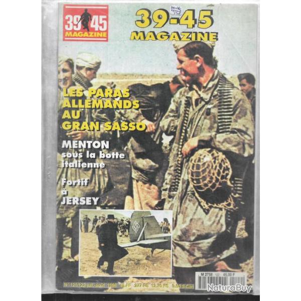 39-45 Magazine n121/122 puis diteur, paras allemand gran sasso, menton sous la botte italienne