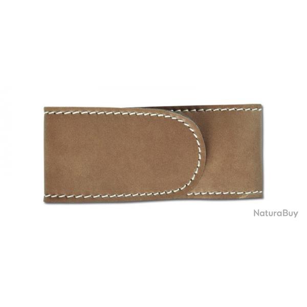 PIELCU - PL78202_18 - ETUI CUIR DOUBL MARRON 18