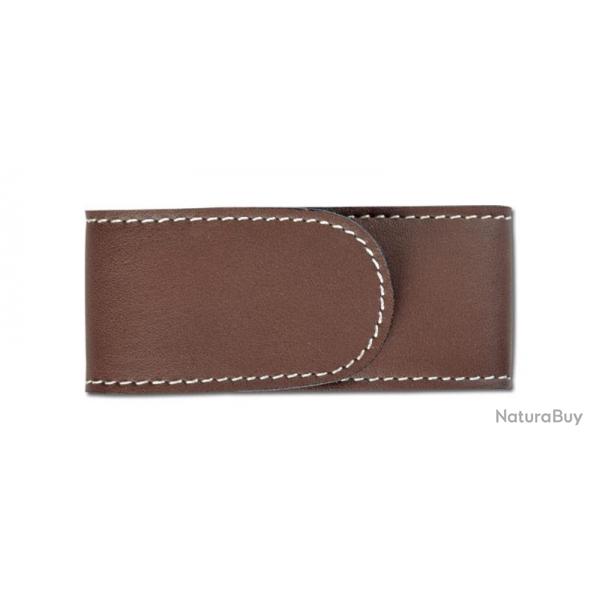 PIELCU - PL78202_25 - ETUI CUIR DOUBL MARRON 25