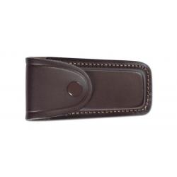 PIELCU - PL78210_50 - ETUI CUIR MOULÉ DOUBLÉ MARRON FONCÉ