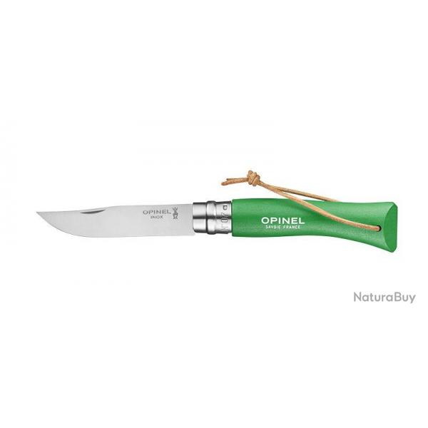 OPINEL - OP002210 - BAROUDEUR N07 INOX VERT PRAIRIE