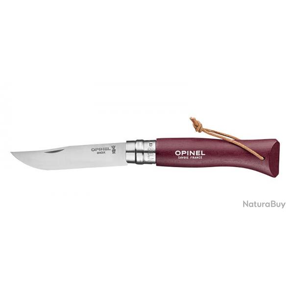 OPINEL - OP002213 - BAROUDEUR N08 INOX GRENAT