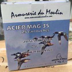Cartouches armurerie du moulin Acier Mag 35grs billes 5+6